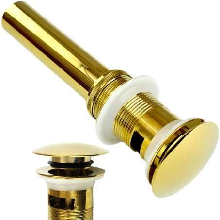 Polished Brass Finish Bathroom And Kitchen Sink Drain Pop Up Sink