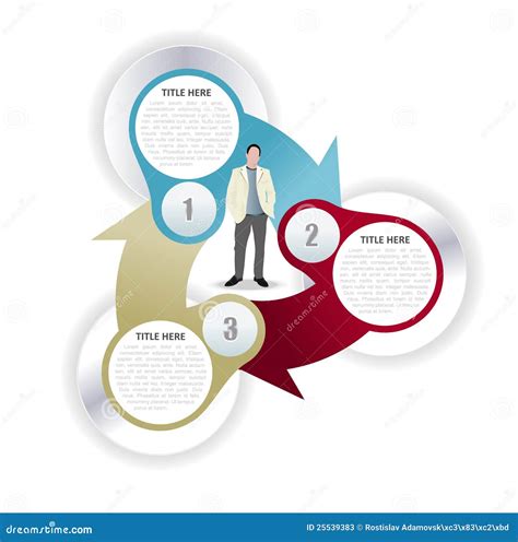 Abstract Vector Scheme With Manager Stock Vector Illustration Of