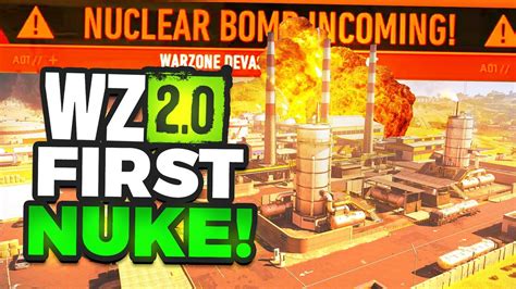 Worlds First Nuke In Warzone 20 Youtube