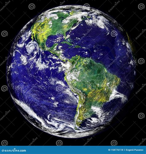 Planet Earth In Deep Space Elements Of This Image Furnished By Nasa