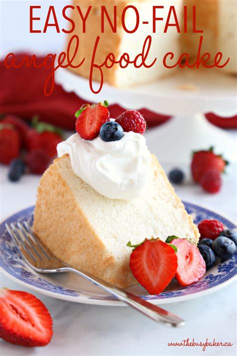 Angel Food Cake The Busy Baker