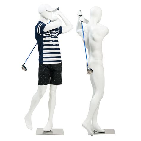 Frp Male Mannequin Display Golf Pose Sports Mannequin New Spark