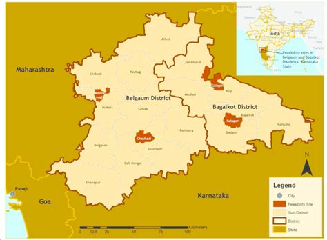 100851 bytes (98.49 kb), map dimensions: Map of study sites, Karnataka State, India | Download Scientific Diagram