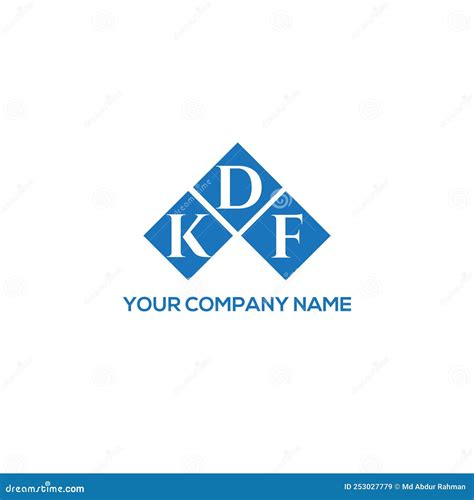 Kdf Letter Logo Design On Black Background Kdf Creative Initials