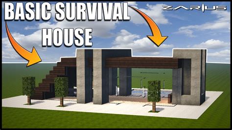 A post featuring 16 great examples of modern minecraft house architecture. Minecraft House Tutorial | Basic Modern House | EASY survival House Tutorial.. - YouTube