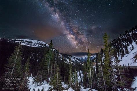 Rocky Mountain Milky Way The Milky Way Towering Across The Colorado