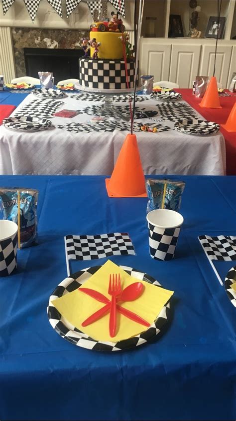 Pin By Shelly Spatafore On Roadster Racer Party 4th Birthday Parties