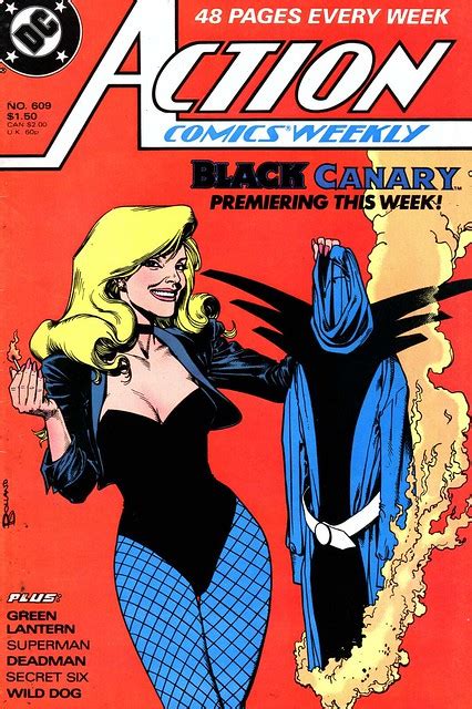 Action Comics 609 Black Canary Cover By Brian Bolland 1988 Flickr Dc