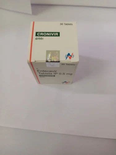 Cronivir Entecavir Tablet Ip 05 Mg Hetero Ltd 30 Tablets At Rs 1000
