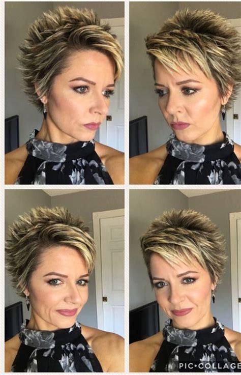 The side and back of the head have got straight haircut though with less effect. Streaked and spiked | Short spiked hair, Short choppy hair ...