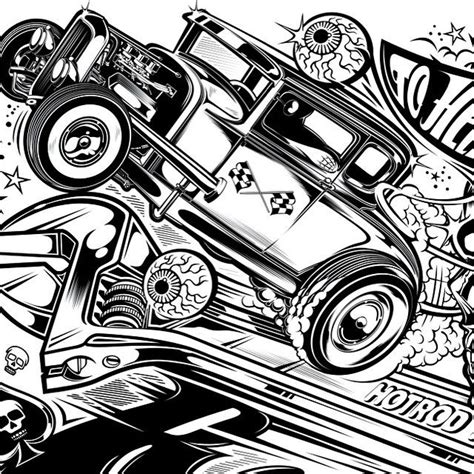 Free printable hellcat skill coloring pages. David Vicente on Instagram: "Hotrod Hellcat..." | Cool car ...