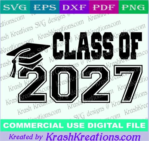 Class Of 2027 Svg File Class Of 2027 Diy Shirt Design Etsy