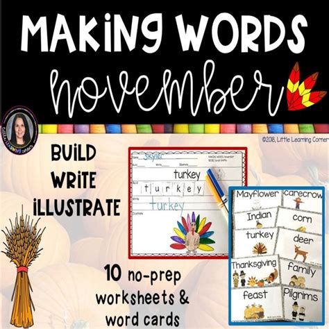 25 Printable Kindergarten Vocabulary Worksheets Little Learning Corner