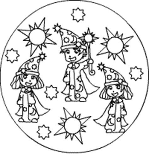 Kostenlose mandalas zum ausmalen für kinder und erwachsene zum herunterladen und ausdrucken als pdf. Fasching-Mandala im kidsweb.de