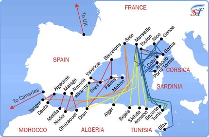 Speeding from tarifa to tangier in an hour, the journey. SNCM Ferries, Trasmediterranea, Comanav, Tunisia Ferries ...