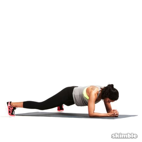 Elbow Plank Hop Outs Exercise How To Workout Trainer By Skimble