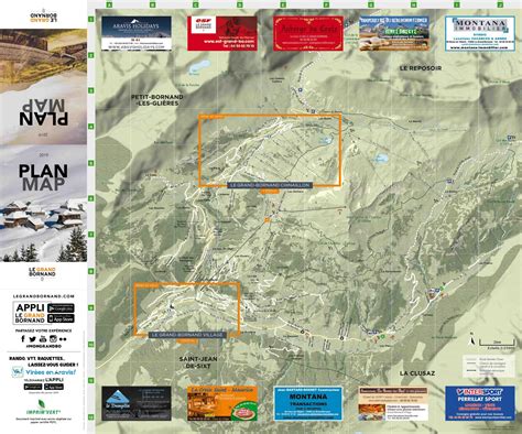 ❄️ village de montagne et station de ski du massif des aravis partagez votre expérience avec #mongrandbo ⛷️ www.legrandbornand.com. Cartes et plans détaillés de la station de ski du Grand ...