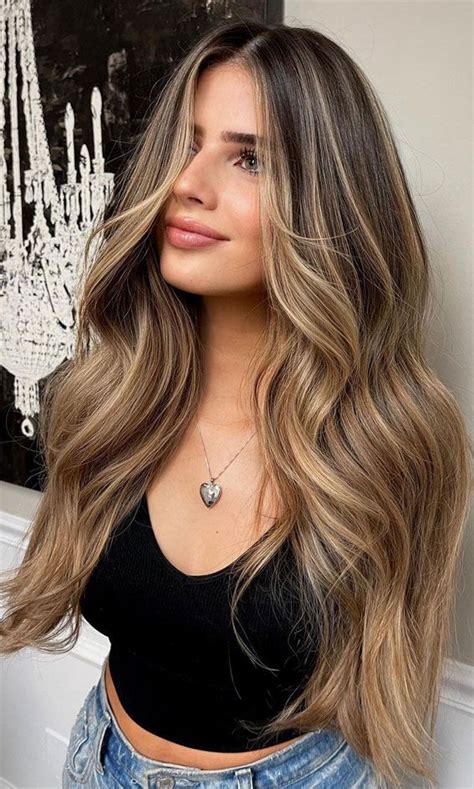 Stylish Brown Hair Colors Styles For Beige Blonde Balayage Highlighted Hair Styles