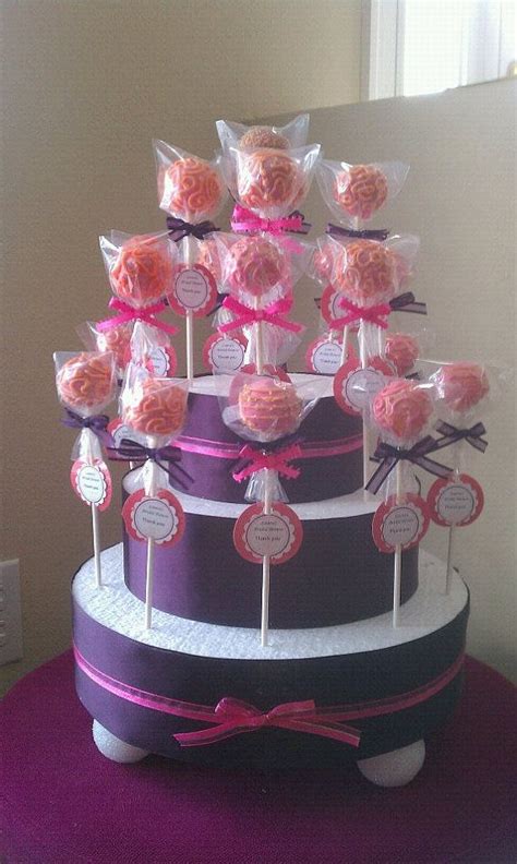 If the holes are big then the cake pops don't stand on top of the board. Pin on Wedding Ideas