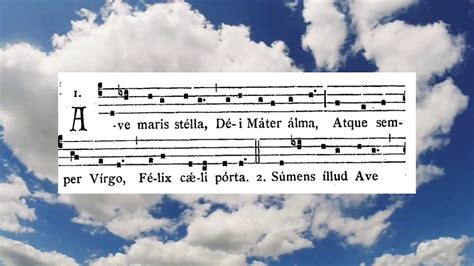 Canto Gregoriano Ave Maris Stella In Memoriis Youtube
