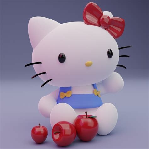 Archivo Stl Gratuito Hello Kitty Sanrio Modelo 3d Descarga Gratuita