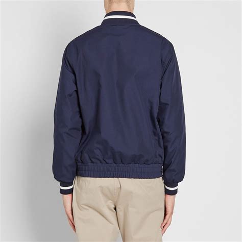 Fred Perry Reissues Made In England Bomber Jacket Navy And Ecru End Au