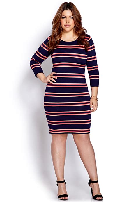 Stylish Curves Pick Of The Day Forever 21 Festive Striped Plus Size