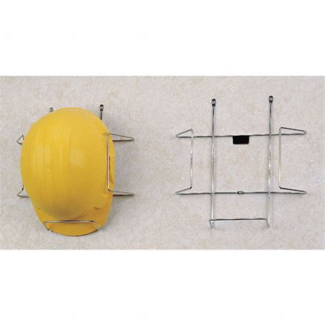 Sipco Products Nickel Plated Steel Hard Hat Rack With Wall Mount