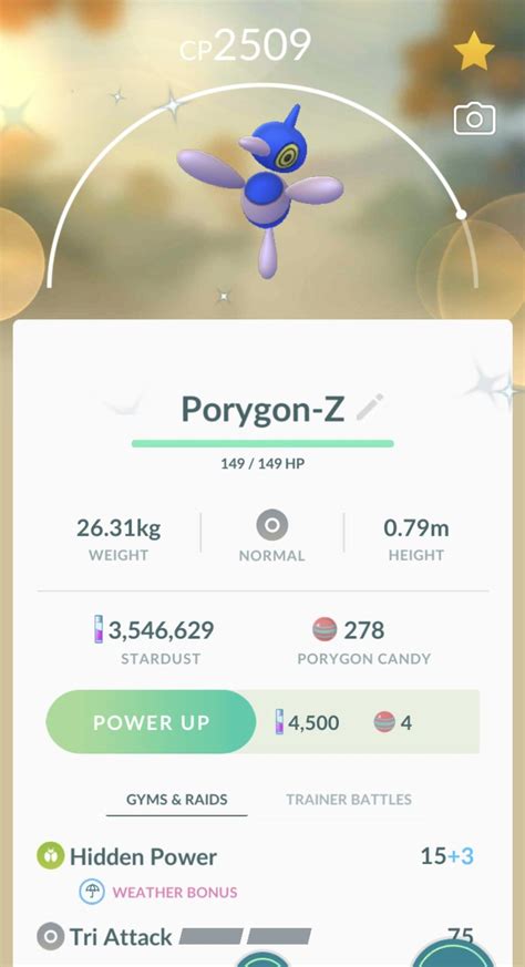 Pokémon Go Screenshot Of Shiny Porygon Z With The Pokémon Go Community