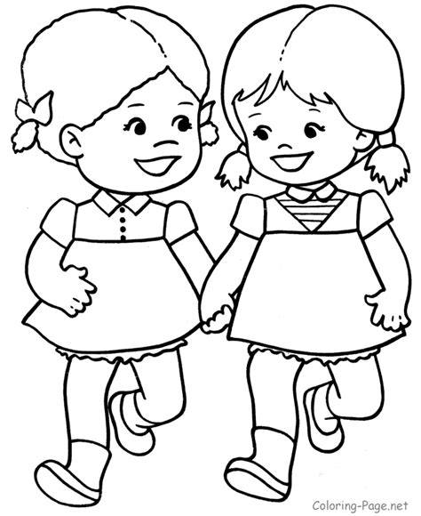 New pictures and coloring pages for children every day! Cute Little Girls Coloring Pages - Coloring Home