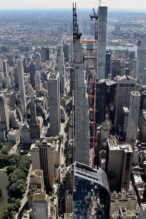 Central Park Tower Officially Tops Out 1 550 Feet Above Midtown