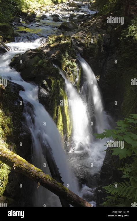 Sol Duc Fallsolympic National Park Stock Photo Alamy