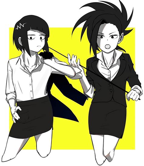 Jirou Kyouka And Yaoyorozu Momo Anime çiftler Anime Çift