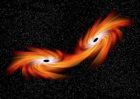 Black Holes Merging In Space Photograph By Victor De Schwanberg Pixels