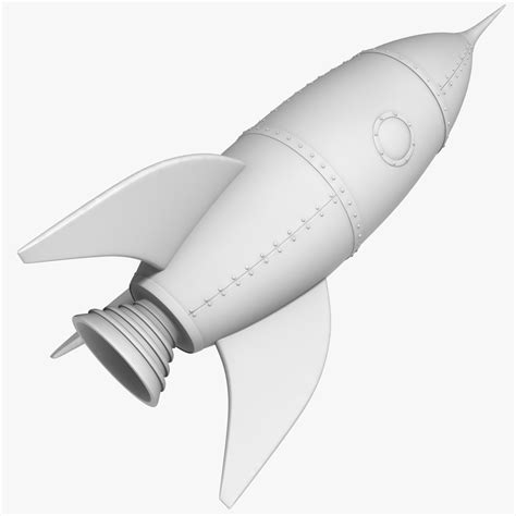 Cartoon Rocket 3d Model 9 Fbx Lwo Obj Free3d