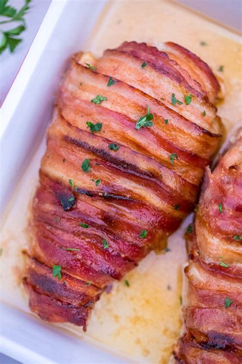 Bacon Wrapped Cream Cheese Stuffed Chicken Video Sandsm