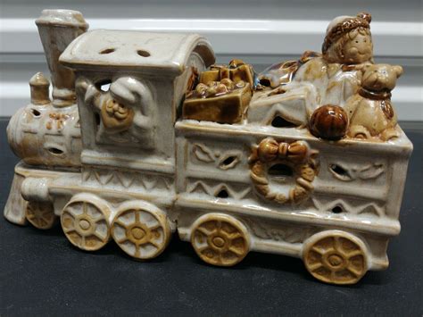 Vintage Ceramic Christmas Train Santa Express Ceramic  Etsy UK