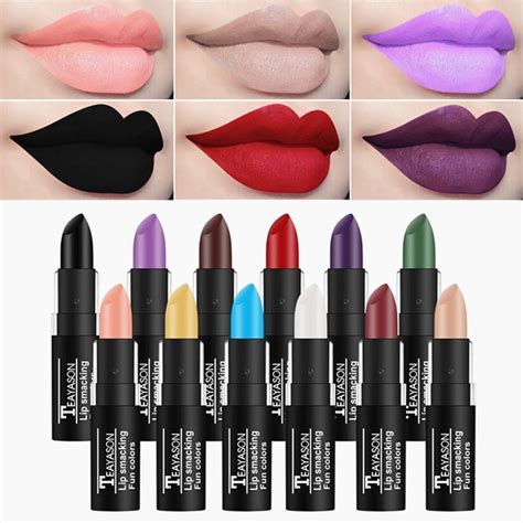 12colors Waterproof Matte Lipsticks Velvet Long Lasting Lip Gloss Nude