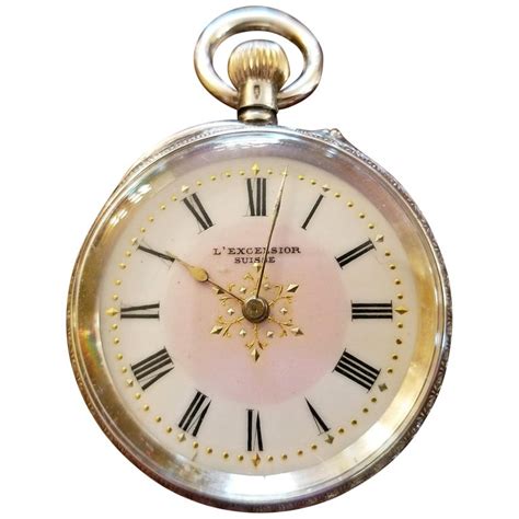 19th century swiss ladies l excelsior silver pocket watch for sale at 1stdibs excelsior pocket