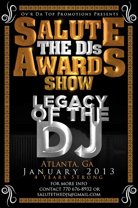 The Salute The Djs Award Show Will Be Take Place January 20 22 2013