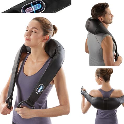 Take A Break With Brookstones Cordless Shiatsu Neck And Back Massager With Heat The Ting