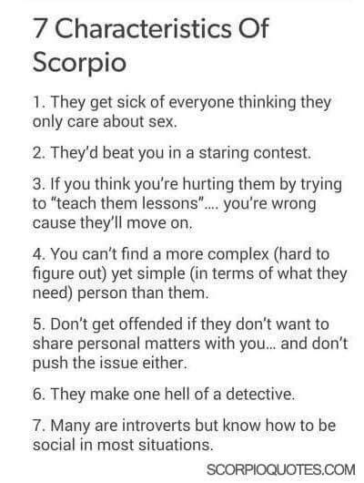 7 Characteristics Of A Scorpio Scorpio Zodiac Facts Scorpio Scorpio