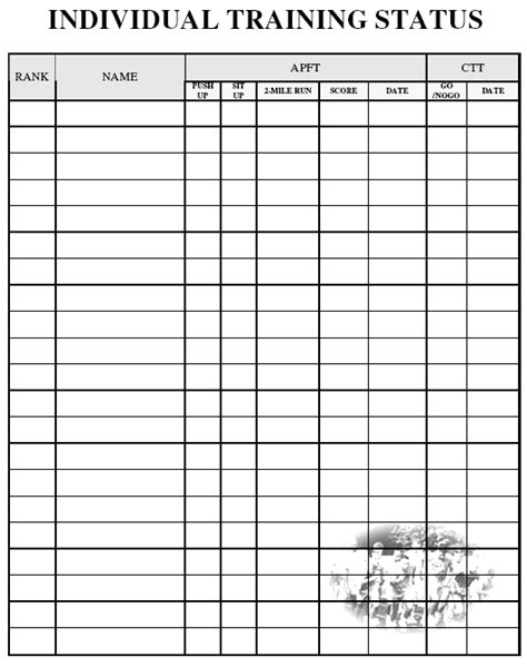 Army Points Worksheet