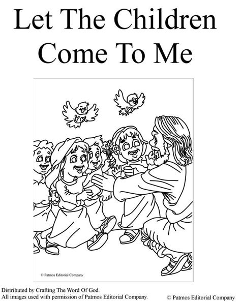 Jesus With The Children Coloring Page Coloring Home