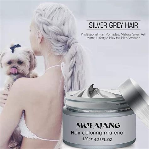 Hair Color Wax Mofajang Temporary Dye Temporary Hair Dye Grey Hair Wax Silver Ash Hair