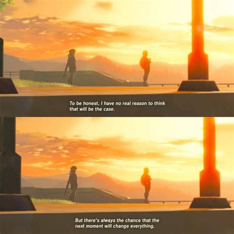 My second favorite quote from the game. : Breath_of_the_Wild