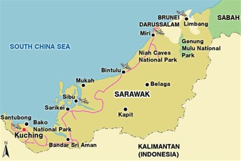 Sabah And Sarawak Map Matt Marshall