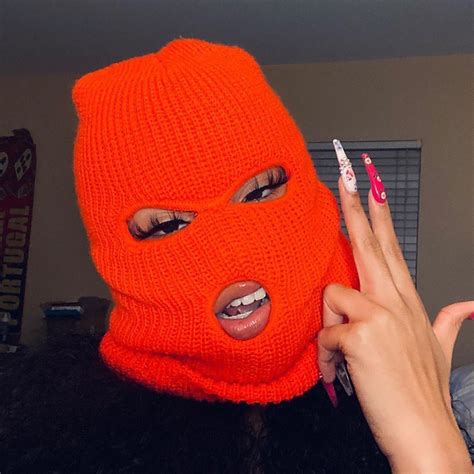 Gangsta Ski Mask Aesthetic Ski Mask🤮 Video Bad Girl Wallpaper Mask