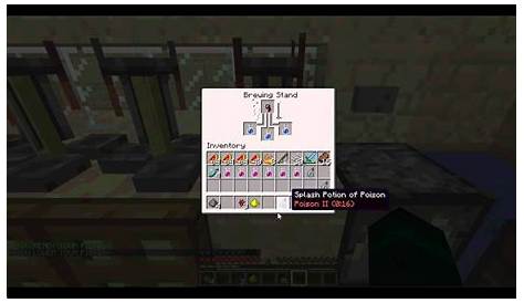 how to make potion of poison minecraft