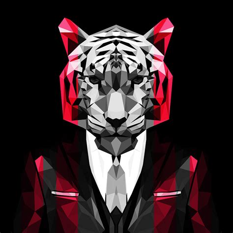 Abstract Tiger Digital Art By Filip Aleksandrov